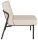 medso powered by PAPERFLOW Sessel MEDSO S creme schwarz Kunstleder 58,0 x 74,3 x 38,0 cm, 1 St.