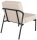 medso powered by PAPERFLOW Sessel MEDSO S creme schwarz Kunstleder 58,0 x 74,3 x 38,0 cm, 1 St.