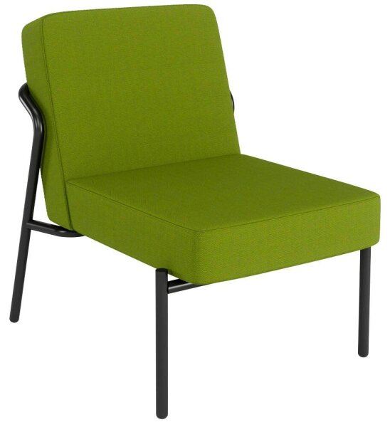 medso powered by PAPERFLOW Sessel MEDSO S grün schwarz Kunststoff 58,0 x 74,3 x 73,6 cm, 1 St.