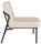 medso powered by PAPERFLOW Sessel MEDSO S Rund creme schwarz Kunstleder 58,0 x 74,3 x 73,6 cm, 1 St.