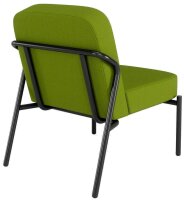 medso powered by PAPERFLOW Sessel MEDSO S Rund grün schwarz Kunststoff 58,0 x 74,3 x 73,6 cm, 1 St.