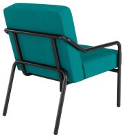 medso powered by PAPERFLOW Sessel MEDSO M blau schwarz Stoff 58,0 x 74,3 x 73,6 cm, 1 St.