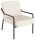 medso powered by PAPERFLOW Sessel MEDSO M creme schwarz Kunstleder 58,0 x 74,3 x 73,6 cm, 1 St.