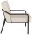 medso powered by PAPERFLOW Sessel MEDSO M creme schwarz Kunstleder 58,0 x 74,3 x 73,6 cm, 1 St.