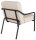 medso powered by PAPERFLOW Sessel MEDSO M creme schwarz Kunstleder 58,0 x 74,3 x 73,6 cm, 1 St.