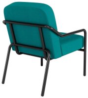 medso powered by PAPERFLOW Sessel MEDSO M Rund blau schwarz Stoff 58,0 x 74,3 x 73,6 cm, 1 St.