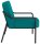 medso powered by PAPERFLOW Sessel MEDSO M Rund blau schwarz Stoff 58,0 x 74,3 x 73,6 cm, 1 St.