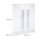 relaxdays Kleiderschrank, 10021977_49 weiß, transparent 145,0 x 36,5 x 198,0 cm, 1 St.