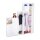relaxdays Kleiderschrank, 10021977_49 weiß, transparent 145,0 x 36,5 x 198,0 cm, 1 St.