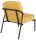 medso powered by PAPERFLOW Sessel MEDSO S Rund gelb schwarz Stoff 58,0 x 74,3 x 73,6 cm, 1 St.