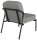 medso powered by PAPERFLOW Sessel MEDSO S Rund grau schwarz Kunstleder 58,0 x 74,3 x 73,6 cm, 1 St.