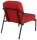 medso powered by PAPERFLOW Sessel MEDSO S Rund rot schwarz Kunstleder 58,0 x 74,3 x 73,6 cm, 1 St.