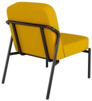 medso powered by PAPERFLOW Sessel MEDSO S Rund gelb schwarz Kunststoff 58,0 x 74,3 x 73,6 cm, 1 St.