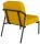 medso powered by PAPERFLOW Sessel MEDSO S Rund gelb schwarz Kunststoff 58,0 x 74,3 x 73,6 cm, 1 St.