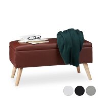 relaxdays Sitztruhe 10025734_93 braun Holz 80,0 cm