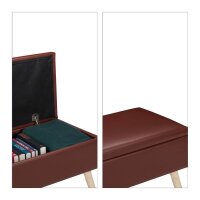 relaxdays Sitztruhe 10025734_93 braun Holz 80,0 cm