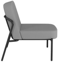 medso powered by PAPERFLOW Sessel MEDSO S Rund grau...