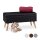 relaxdays Sitztruhe 10025734_46 schwarz Holz 80,0 cm