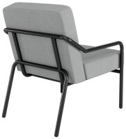 medso powered by PAPERFLOW Sessel MEDSO M grau schwarz Stoff 58,0 x 74,3 x 73,6 cm, 1 St.
