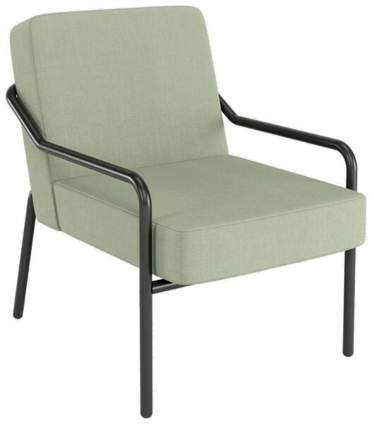 medso powered by PAPERFLOW Sessel MEDSO M grün schwarz Stoff 58,0 x 74,3 x 73,6 cm, 1 St.