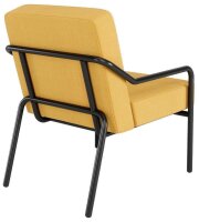 medso powered by PAPERFLOW Sessel MEDSO M gelb schwarz Stoff 58,0 x 74,3 x 73,6 cm, 1 St.