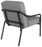 medso powered by PAPERFLOW Sessel MEDSO M grau schwarz Kunstleder 58,0 x 74,3 x 73,6 cm, 1 St.