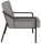 medso powered by PAPERFLOW Sessel MEDSO M grau schwarz Kunstleder 58,0 x 74,3 x 73,6 cm, 1 St.