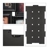 relaxdays  Collage-Bilderrahmen schwarz 54,0 x 104,0 cm,...