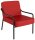 medso powered by PAPERFLOW Sessel MEDSO M rot schwarz Kunstleder 58,0 x 74,3 x 73,6 cm, 1 St.