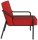 medso powered by PAPERFLOW Sessel MEDSO M rot schwarz Kunstleder 58,0 x 74,3 x 73,6 cm, 1 St.