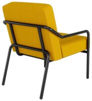 medso powered by PAPERFLOW Sessel MEDSO M gelb schwarz Kunstleder 58,0 x 74,3 x 73,6 cm, 1 St.