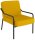 medso powered by PAPERFLOW Sessel MEDSO M gelb schwarz Kunstleder 58,0 x 74,3 x 73,6 cm, 1 St.