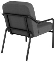 medso powered by PAPERFLOW Sessel MEDSO M Rund anthrazit schwarz Stoff 58,0 x 74,3 x 73,6 cm, 1 St.