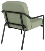 medso powered by PAPERFLOW Sessel MEDSO M Rund grün schwarz Stoff 58,0 x 74,3 x 73,6 cm, 1 St.