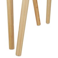relaxdays Beistelltische-Set rund Holz weiß, 2 St.