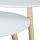 relaxdays Beistelltische-Set rund Holz weiß, 2 St.