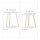 relaxdays Beistelltische-Set rund Holz weiß, 2 St.