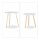 relaxdays Beistelltische-Set rund Holz weiß, 2 St.