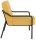 medso powered by PAPERFLOW Sessel MEDSO M Rund gelb schwarz Stoff 58,0 x 74,3 x 73,6 cm, 1 St.