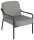 medso powered by PAPERFLOW Sessel MEDSO M Rund grau schwarz Kunstleder 58,0 x 74,3 x 73,6 cm, 1 St.