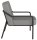 medso powered by PAPERFLOW Sessel MEDSO M Rund grau schwarz Kunstleder 58,0 x 74,3 x 73,6 cm, 1 St.
