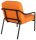 medso powered by PAPERFLOW Sessel MEDSO M Rund orange schwarz Kunstleder 58,0 x 74,3 x 73,6 cm, 1 St.