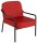 medso powered by PAPERFLOW Sessel MEDSO M Rund rot schwarz Kunstleder 58,0 x 74,3 x 73,6 cm, 1 St.