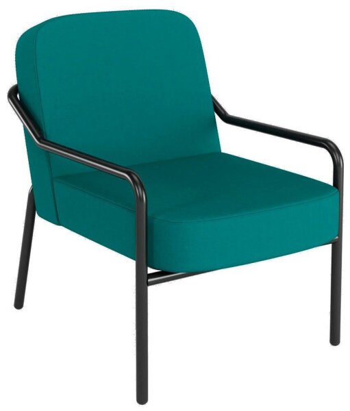 medso powered by PAPERFLOW Sessel MEDSO M Rund blau schwarz Kunststoff 58,0 x 74,3 x 73,6 cm, 1 St.