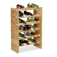 relaxdays Weinregal braun 60,0 x 28,5 x 86,0 cm, 1 St.