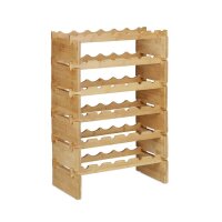 relaxdays Weinregal braun 60,0 x 28,5 x 86,0 cm, 1 St.