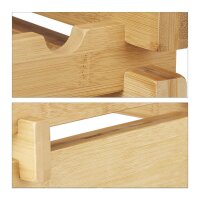 relaxdays Weinregal braun 60,0 x 28,5 x 86,0 cm, 1 St.