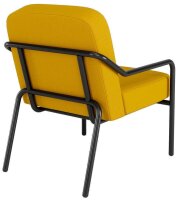 medso powered by PAPERFLOW Sessel MEDSO M Rund gelb schwarz Kunststoff 58,0 x 74,3 x 73,6 cm, 1 St.