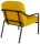 medso powered by PAPERFLOW Sessel MEDSO M Rund gelb schwarz Kunststoff 58,0 x 74,3 x 73,6 cm, 1 St.