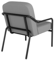medso powered by PAPERFLOW Sessel MEDSO M Rund grau schwarz Kunststoff 58,0 x 74,3 x 73,6 cm, 1 St.